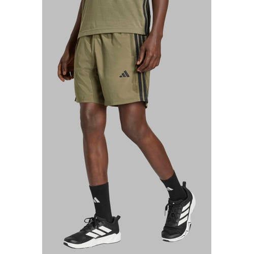adidas Performance sportshort - olijfgroen/zwart