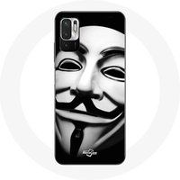 Maniacase Hoesje voor Xiaomi Redmi Note 10T 5G We Are Legion Anonymous Mask