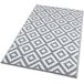 Tapis extérieur rectangulaire réversible 120 x 180 blanc