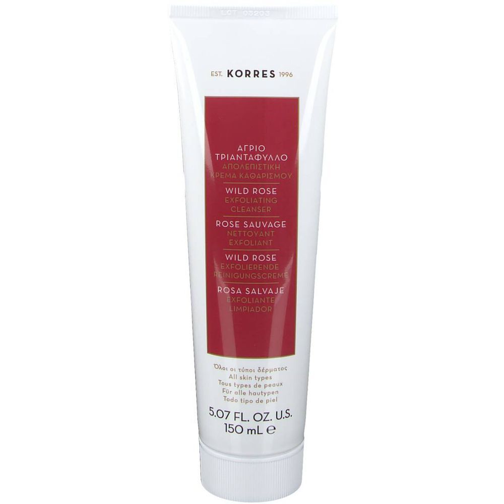 Korres Exfoliating Cleanser Wild Rose 150ml