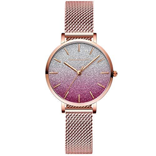 RORIOS Women Watches Analoge Kwarts Horloges Roestvrij Stalen Mesh Armband Dames Horloges Elegante Watch for Women ladies