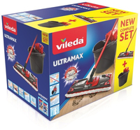 Vileda Ultramax Mop Set - Dry&Wet - Black, Red