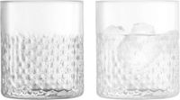 L.S.A. Wicker Tumbler Glas 330 ml Set van 2 Stuks - Transparant
