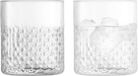 L.S.A. Wicker Tumbler Glas 330 ml Set van 2 Stuks - Transparant