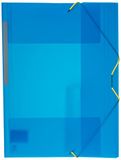 Grafoplás 4801230 ordner met elastieken en 3 kleppen, A4, kleur blauw