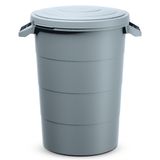 Stockage d'eau de pluie 80 litres avec couvercle - gris
