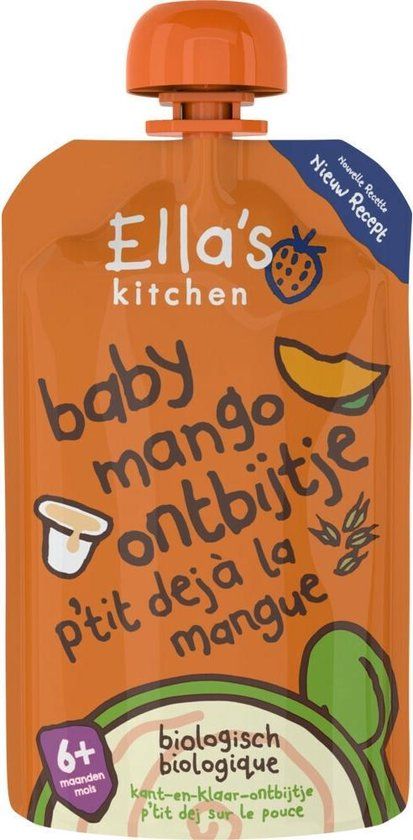 Ella's Kitchen Baby Ontbijtje Mango 6+ maanden - 100g