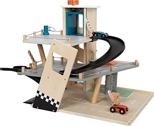 Small Foot parkeergarage Rallye - Houten parkeergarage voor kinderen vanaf 3 jaar - 12357