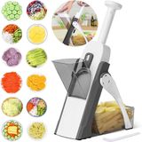 Coupe-légumes - Coupe-fruits - Hacheur d'ail, de carottes et d'oignons - Robot culinaire manuel - 1 jeu