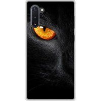 1001 coques Samsung Galaxy Note 10 Oeil de panthere bedrukt siliconen hoesje