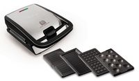 Tefal Snack Collection SW854D - Contactgrill - Tosti ijzer - Anti-aanbaklaag - 4 verschillende platen - RVS