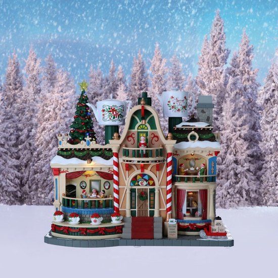 Lemax - Tea with Mrs Claus - Met Licht, Geluid, Beweging en Rook
