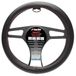 Simoni Racing Stuurwielhoes Red Seam - Zwart Eco-Leder + Rode Stiksels - 37-39cm