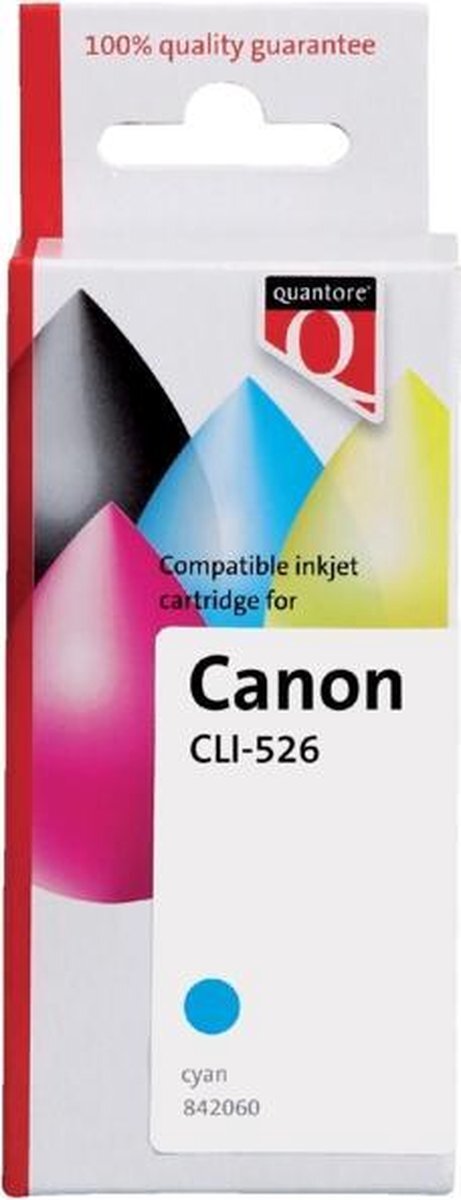 Quantore Inkcartridge can cli-526 blauw