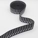 10 Meter Geometrische asymmetrische Tassenband - 40MM Breedte - Gris