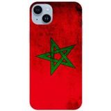 1001 coques Apple iPhone 15 Plus Drapeau maroc bedrukt siliconen hoesje