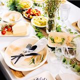 GREENBOX Palmware Snack schaaltjes, 25 stuks, biologische wegwerpschalen, rond, 80 ml, Ø 10 cm, partyservies, composteerbaar en biologisch afbreekbaar, palmbladeren, wegwerp servies voor fingerfood