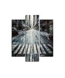 Homemania Afbeelding New York, 3 stuks steden en landschappen per woonkamer, slaapkamer, meerkleurig, 57 x 0,3 x 60 cm, HM203MDF219, MDF