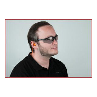 KS Tools veiligheidsbril - zwart, met oordopje - 1 stuk