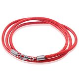 LGT JWLS LGT Jewels waxkoord ketting Rood - 2.5mm - 65cm