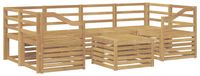 vidaXL Tuinset met 7 zitplaatsen, wit, massief acaciahout