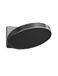Hotbath Mate Douchekop - 30cm - opbouw - rond - rond - PVD - geborsteld zwart M420MBP