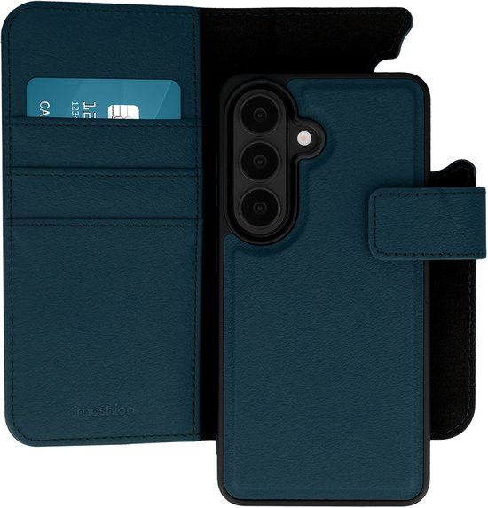 imoshion Hoesje - Geschikt voor Samsung Galaxy S26 - Uitneembare 2-in-1 Luxe Bookcase - Blauw