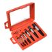Icecat 8 Pcs. Extracteur de vis et boulons en acier à haute teneur en carbone - Rouge