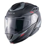 Nexx X.Lifetour Globe Zwart Mat Rood Casque modulable Taille M