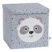 Love it Store it Opbergdoos met deksel - Stoffen opbergdoos - Vierkant en extra stevig - Grijs met panda - 33x33x33 cm