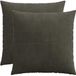vidaXL - Kussensloop - 2 stuks - ALMELO - Antracietkleurig - 80 x 80 cm - corduroy