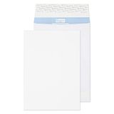 Blake Secure B4 352 x 250 x 25 mm 125 gsm scheurbestendige kruisje Pocket Peel & Seal enveloppen (TR44071) Wit - Pack van 20