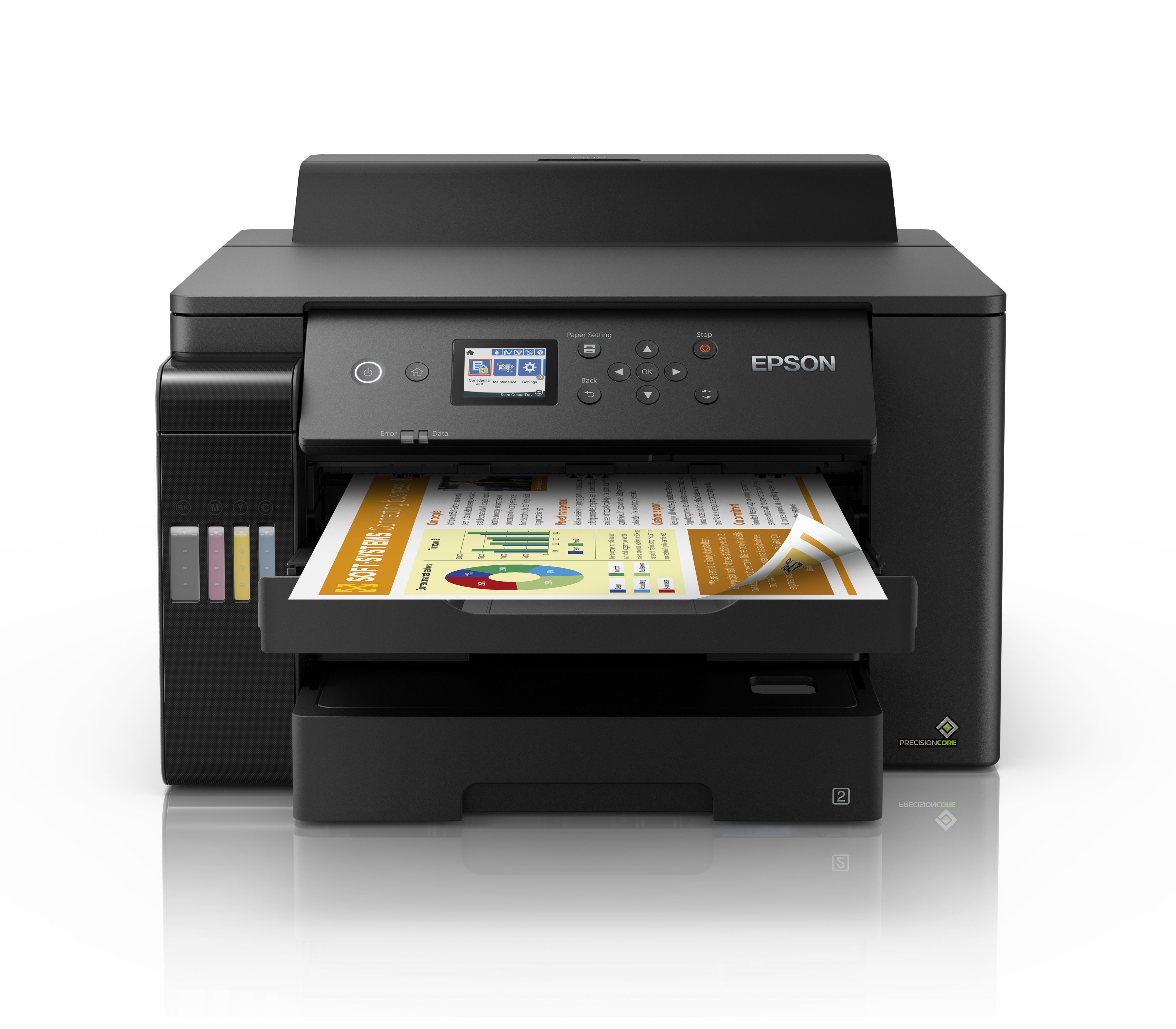 Epson EcoTank ET-16150 - Inkjet printer - color - A3 - 4800 x 1200 DPI - up to 21 ppm (mono) / up to 21 ppm (color) - 550 sheets - USB, LAN, Wi-Fi, Wi-Fi Direct