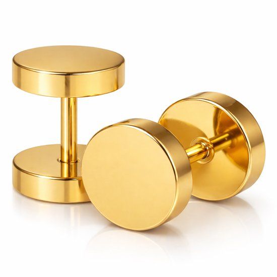 LGT JWLS LGT Jewels Stud oorbellen Goudkleurig 6mm