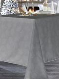 CALITEX Giscaro Jacquard Tafelkleed Antraciet 150 x 350 cm