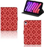 B2Ctelecom iPad Mini 6 (2021) Tablet Hoes Batik Rood