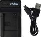 vhbw chargeur USB-C compatible avec Samsung DV180F, ES70, ES65, ES73, DV150, ES71, DV150F appareil photo/caméscope - station de charge + câble USB-C avec indicateur de charge