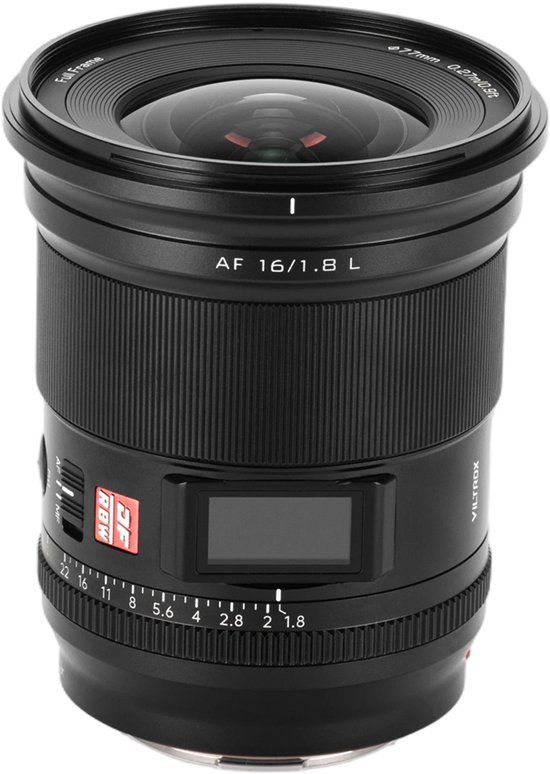 Viltrox AF 16mm F1.8 Full-frame lens Zwart