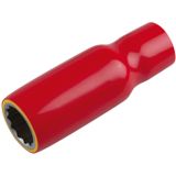 KS Tools 117.3884 3/8" dop met veiligheidsisolatie, lang, 24 mm