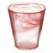 Villa d'Este Home Tivoli 1996 Set van 6 waterglas conisch 250 ml van glas met kleurverloop rood albast