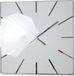 FLEXISTYLE Moderne grote wandklok Exact 50cm, acryl glas en acryl spiegel, stil, woonkamer, slaapkamer (wit)