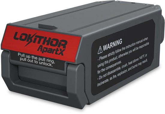 Lokithor LiFePO4 Batterij - 12V 2500A - Voor ApartX Jumpstarter & Compressor
