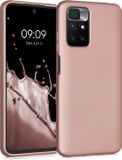 kwmobile telefoonhoesje geschikt voor Xiaomi Redmi 10 (2021 / 2022) - Back cover in metallic roségoud