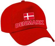 Bellatio Decorations Pet - Rood - Denemarken - Vlaggen/Landen Thema