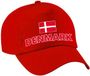 Bellatio Decorations Pet - Rood - Denemarken - Vlaggen/Landen Thema