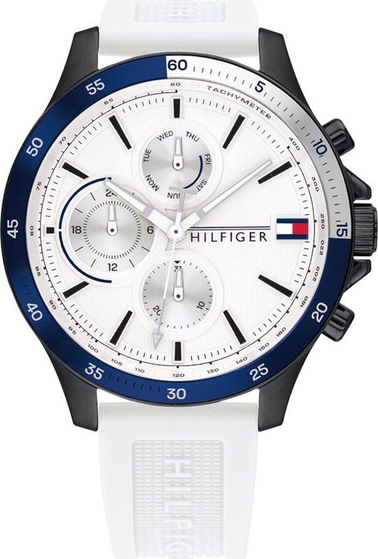 Tommy Hilfiger TH1791723 Horloge - Siliconen - Wit - Ø 46 mm