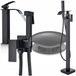 Many_Brands Badkamer Kranen Set: Bad, Wastafel & Bidet Kraan - Mat Zwart