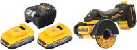 DeWalt DCS 438 E2 accu-multimateriaalzaag 18 V 76 mm borstelloos + 2x Powerstack-accu 1,7 Ah + oplader