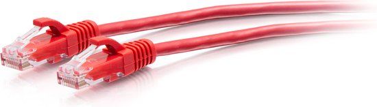 C2G 1.5m Cat6a Snagless Unshielded (UTP) Slim Ethernet Patchkabel - Rood
