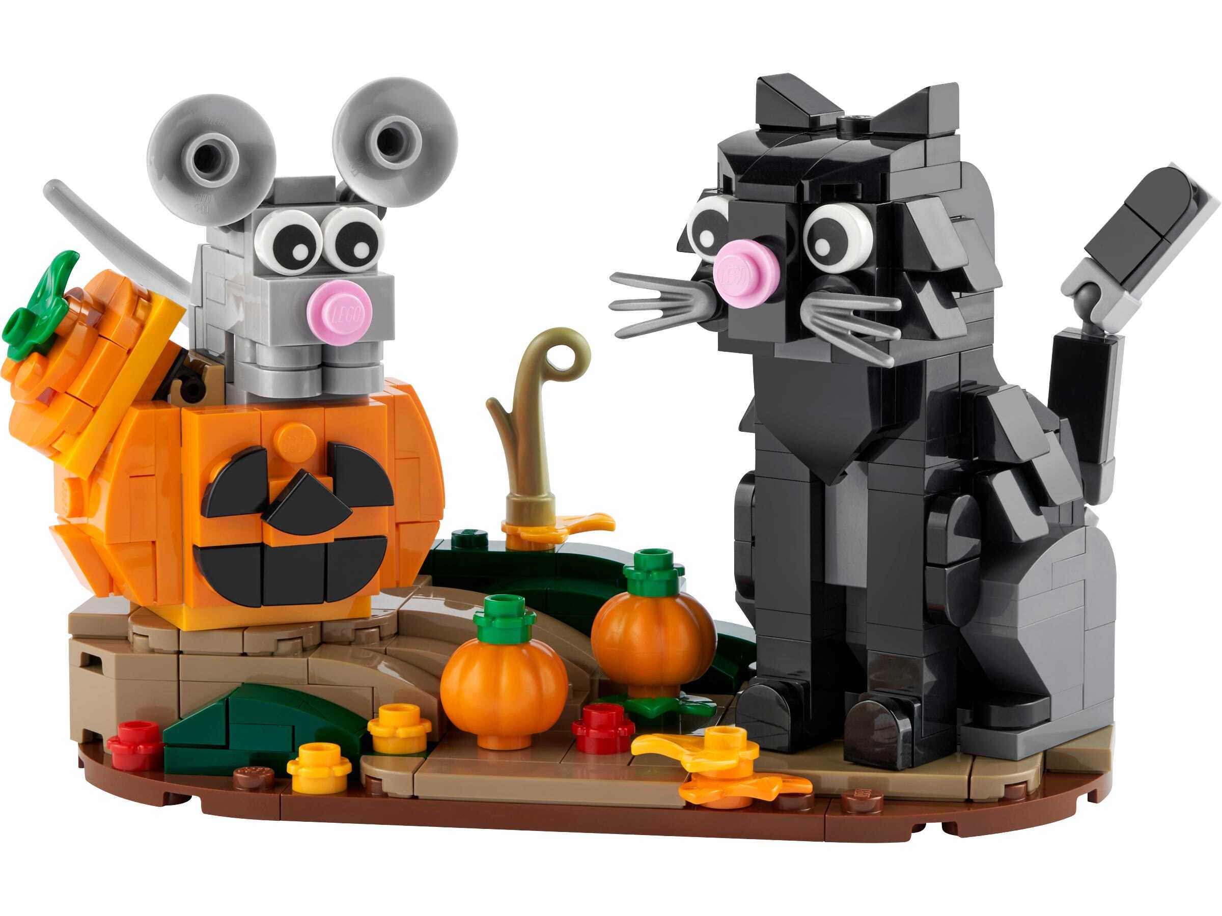 lego Halloween kat en muis